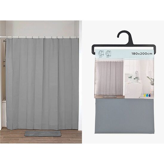 Perdea pentru dus Tendance, PE50% EVA50%, 180х200 cm, gri