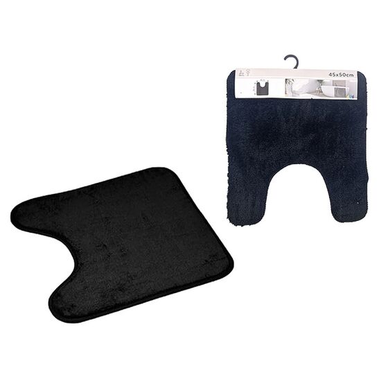 Covoras pentru WC Tendance, microfibra, 45х50 cm, negru