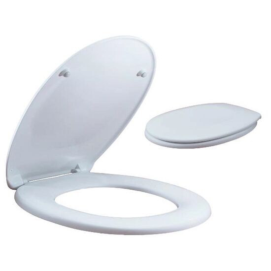 Scaun WC Gepard Ohajo, cu prindere inox, alb