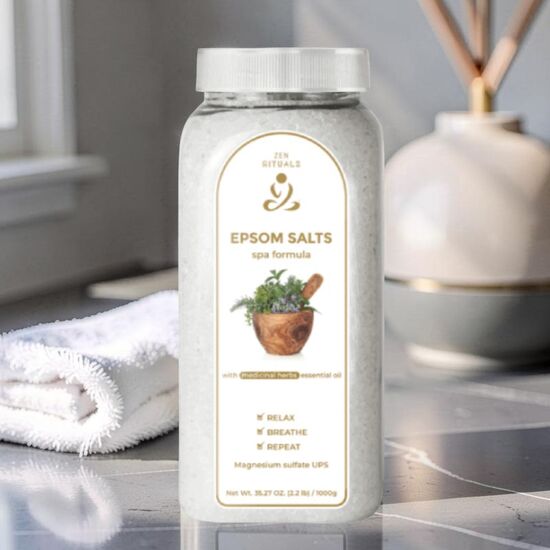 Sare de baie ZEN RITUALS Epsom Plante Medicinale, 950 g