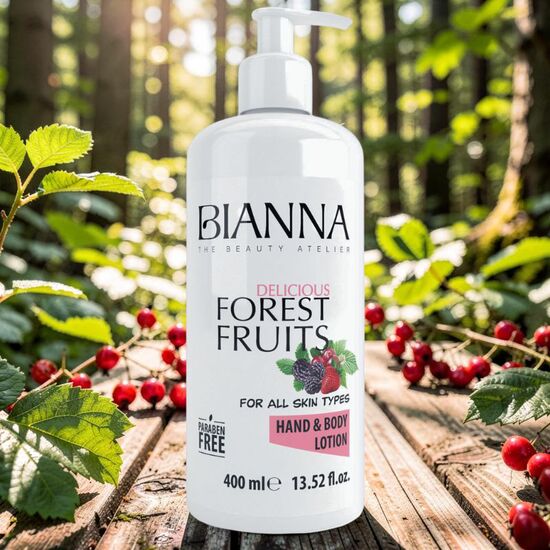 Lotiune pentru maini si corp BIANNA Fructe de Padure, 400 ml