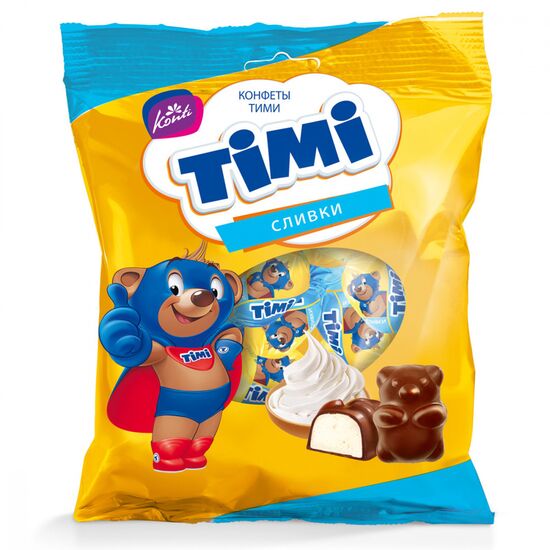 Bomboane de ciocolata crema KONTI ТИМИ, 155 gr