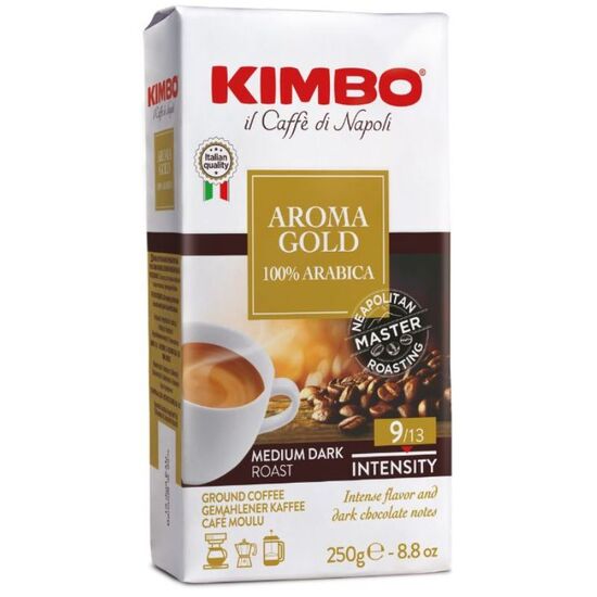 Cafea KIMBO Aroma Gold 100% Arabica, macinata, 250 g