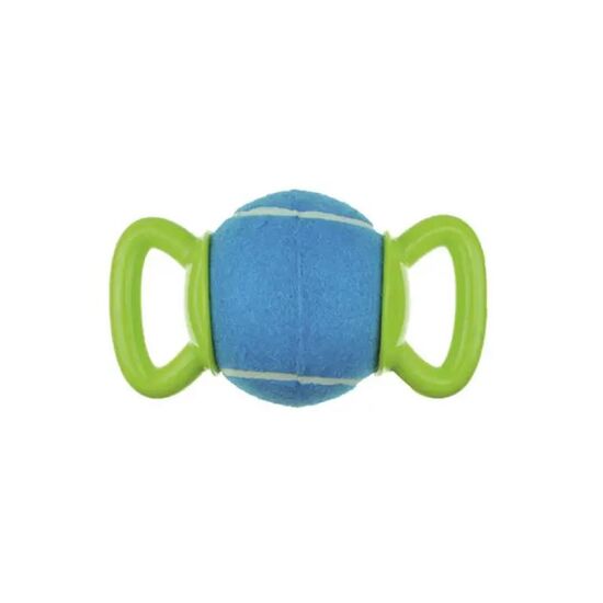 Jucarie pentru caini M-PETS Handy Ball Dog, Verde/Albastru