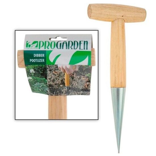 Con plantator PROGARDEN, maner de lemn, 28 cm