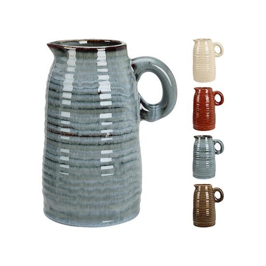 Vaz ceramic „Ulcior”, H16 cm, D9,5 cm, 4 culori