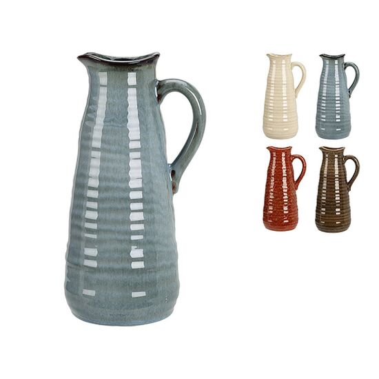 Vaz-ulcior ceramic „Pitcher”, H24 cm, D12 cm, cu mâner
