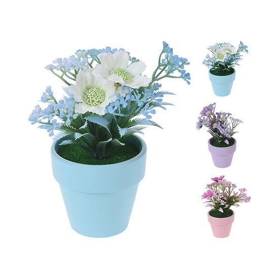 Floare artificiala "Adonis", 18 cm, in ghiveci, 2 image