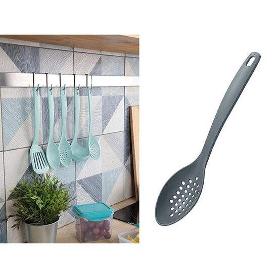 Lingura cu orificii PHIBO, 28.5 cm, Gri