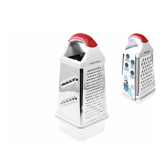 Терка GADGET LILLO, С четырьмя гранями, 10х10х23 см, Контейнер