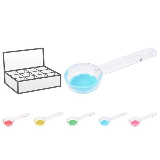 Lingura pentru inghetata LILLO, 19 cm, Plastic, Fund din silicon