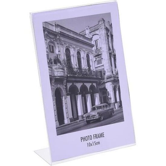 Фоторамка пластиковая, L-форма вертикальная, 10х15 см