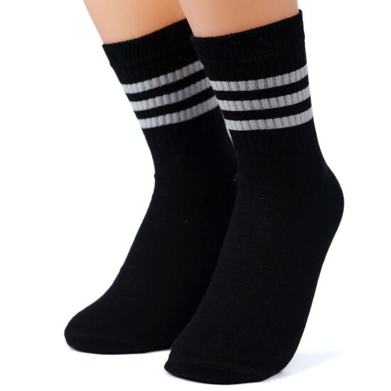 Sosete sport CRISTA TRICOT, Marimea 36-38, Inaltime 16 cm, Negre, 3 image