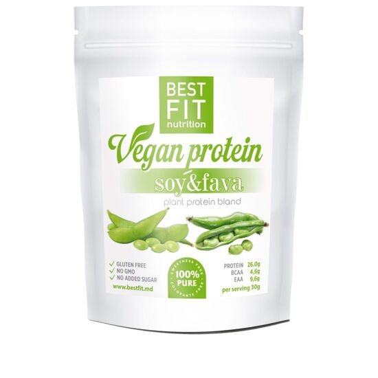 Веганский протеин Choco Vita, soy&fava, 480 г, изображение 2