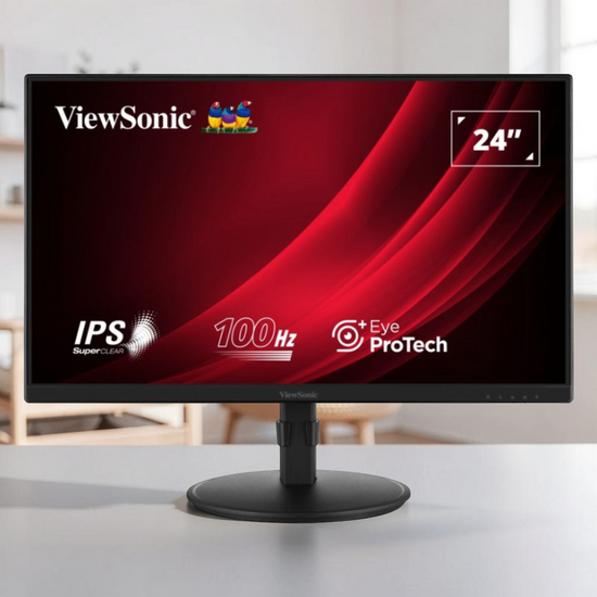 Монитор VIEWSONIC 23.8" IPS LED VG2408A, Borderless Black