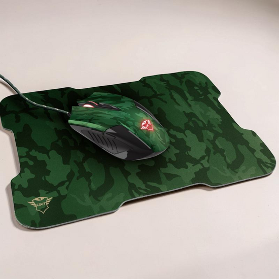 Набор TRUST Gaming GXT 781 Rixa Camo мышь и коврик, камуфляж