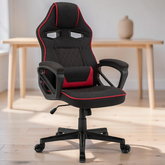 Scaun gaming SENSE7 Knight Fabric Black and Red