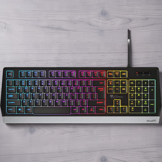 Tastatura GENESIS Rhod 300, RGB, Layout US, Iluminare RGB