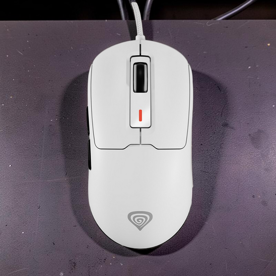 Mouse de gaming GENESIS Krypton 660, 12000DPI, RGB, Alb
