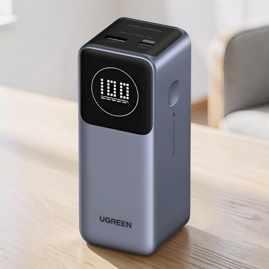 Power Bank UGREEN Nexode, Flight Approved, 12000mAh ,100W, Grey