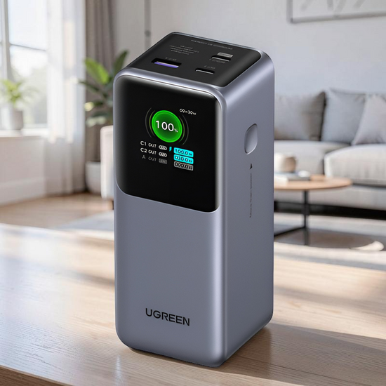 Power Bank UGREEN Nexode, Flight Approved, 20000mAh ,130W, Grey