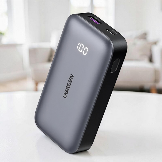Power Bank UGREEN Two-way Fast Charging, 10000mAh, 30W, Grey