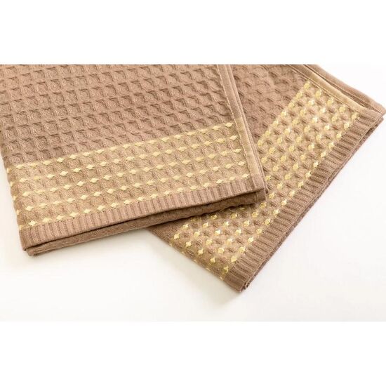 Полотенце BUMBACEL Waffle, 33х55 см, Кофейный, изображение 2
