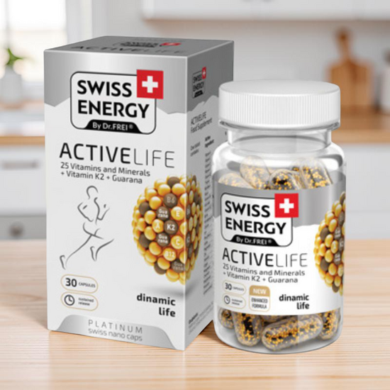 Vitamine in capsule SWISS ENERGY ACTIVELIFE, 30 capsule