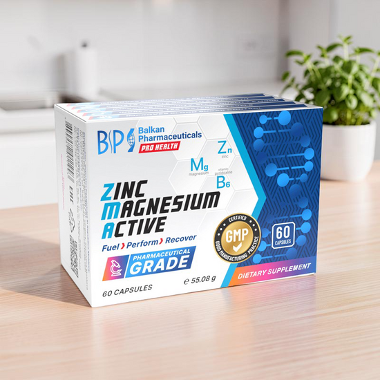ZMA “Zinc Magnesium Active” BALKAN PHARM, 60 таблеток