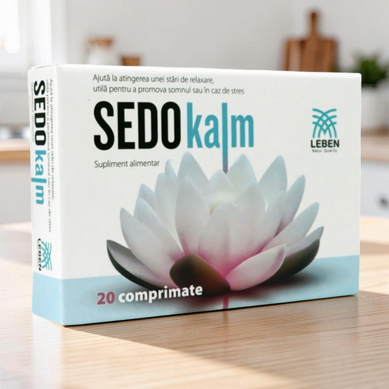 Supliment alimentar LEBEN Sedokalm SBA, 20 comprimate