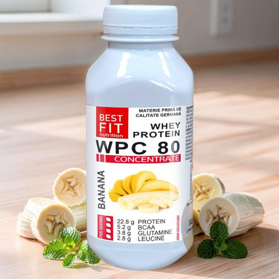 Set Proteina BEST FIT WPC80 banana 30 g х 3 buc