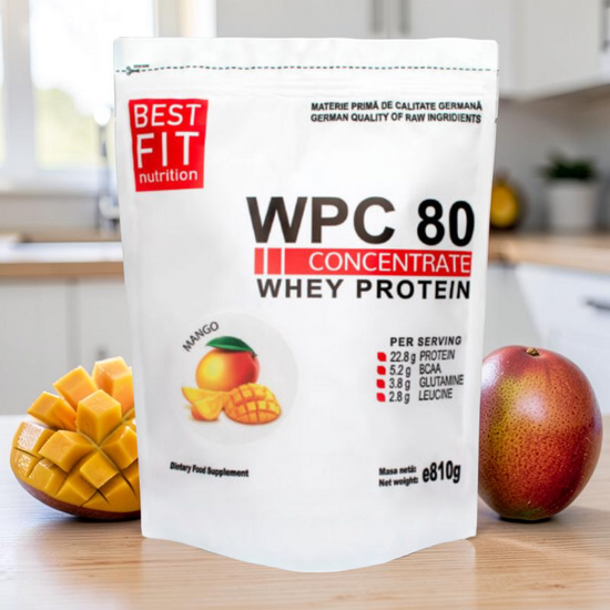 Протеин BEST FIT WPC 80 манго, 810 г