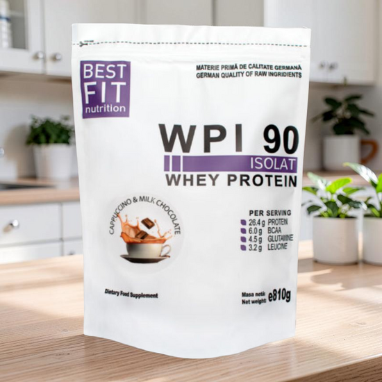 Протеин BEST FIT WPI 90 капучино и молочный шоколад, 810 г