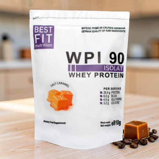 Протеин BEST FIT WPI 90 соленая карамель, 810 г