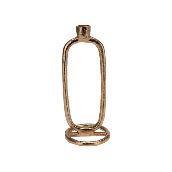 Подсвечник "Golden Ring", Металлический, 24х10 см, Золотой