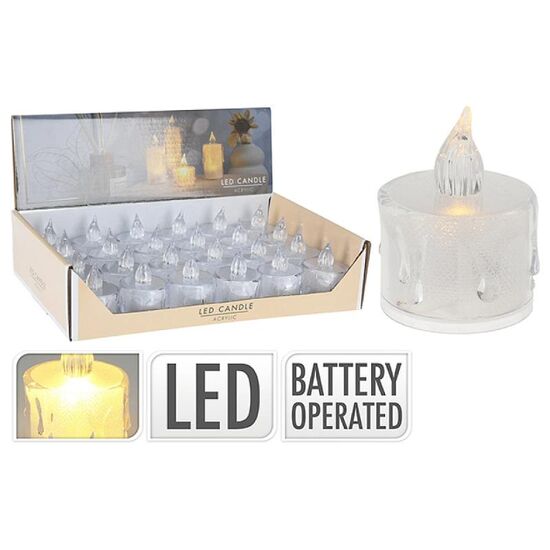 Lumânare, LED, 3x5 cm, Cu picături