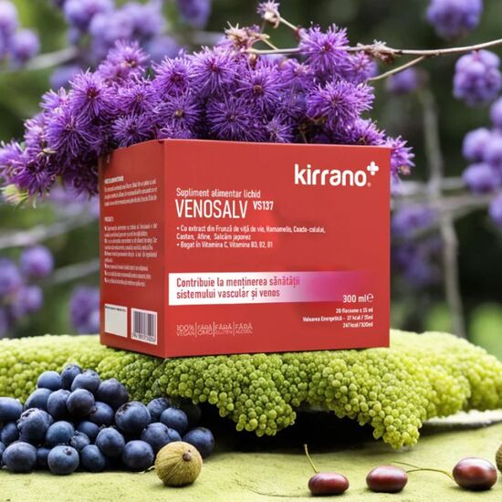 Пищевая добавка KIRRANO VENOSALV, 20 флаконов x 15 мл