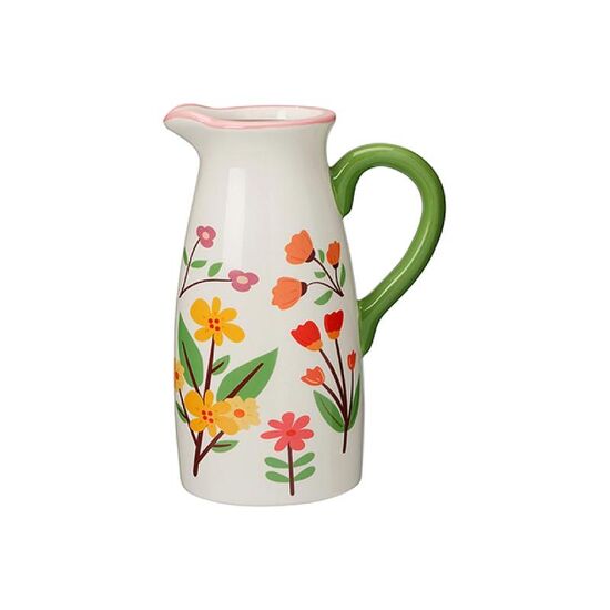 Ваза "Floral кувшин", Керамическая, H20 см, D14 см, изображение 2
