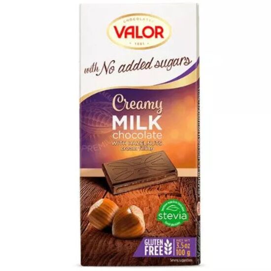 Ciocolata Valor de lapte cu alune, fara gluten, 100 g, 2 image