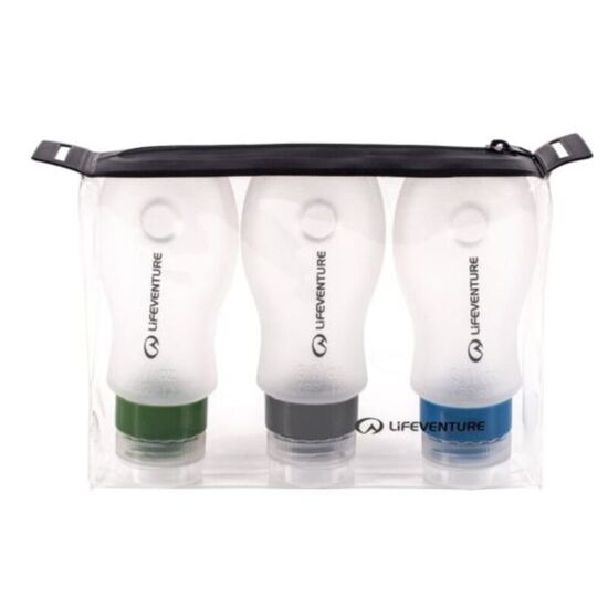 Set sticlute Lifeventure Silicon Bottle Set, 3 x 89 ml, squeezy