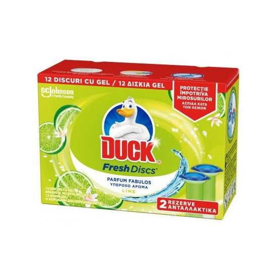 Гелевый диск для унитаза DUCK Запаска Лайм 36 мл
