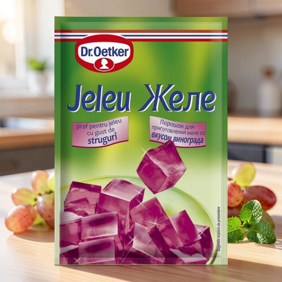 Желе DR. OETKER со вкусом винограда, 90 гр