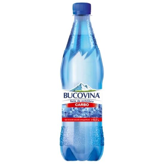 Apa minerala BUCOVINA, carbogazata, 500 ml