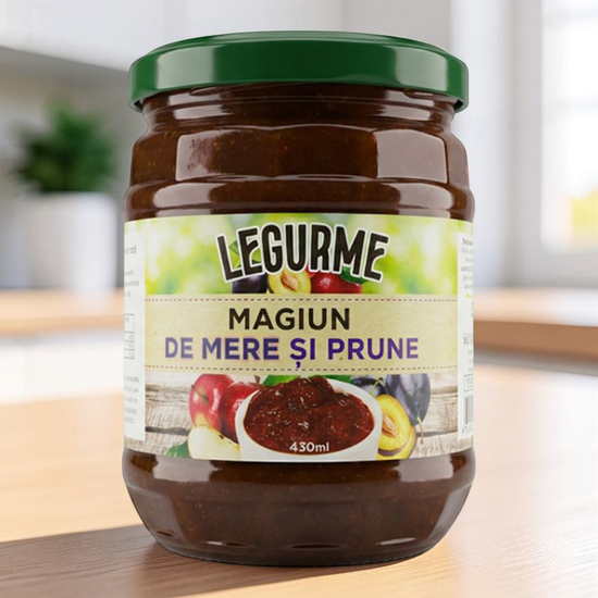 Magiun LEGURME de mere si prune, 430 ml