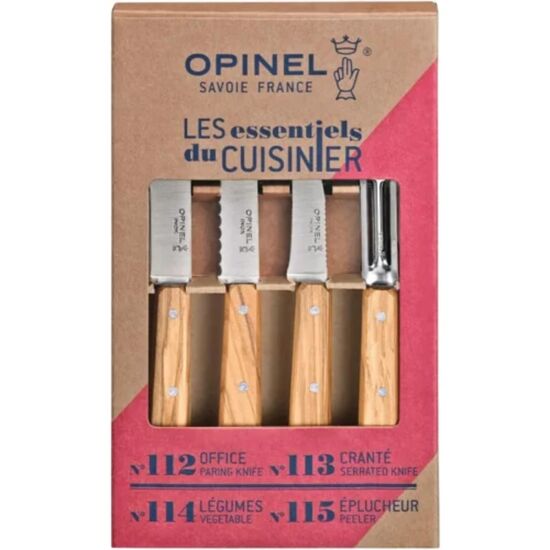 Набор ножей Opinel Box The Essentials Olivewood, изображение 2