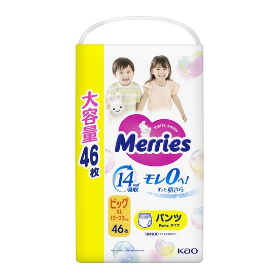 Подгузники-трусики MERRIES BIG №46, 12-22 кг