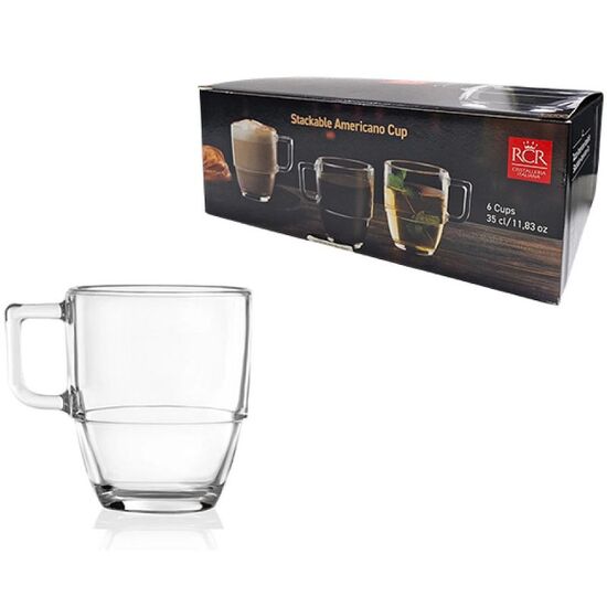 Набор чашек RCR Stackable Americano, 350 мл, 6 шт, изображение 2