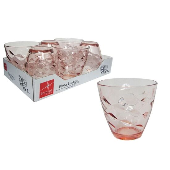 Набор стаканов для воды Flora Acqua, 260 мл, лиловые, 6 шт, изображение 2