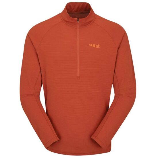 Tricou cu mânecă lungă RAB Sonic LS Zip, XL, Red Clay