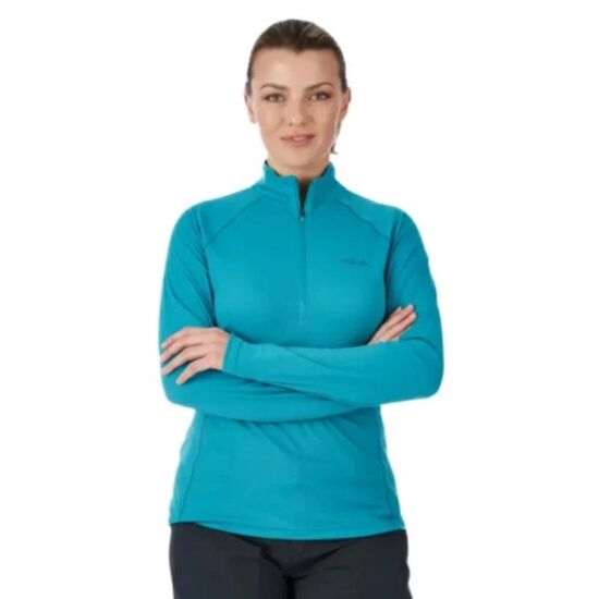 Tricou RAB Sonic LS Zip, 12, Eucalyptus